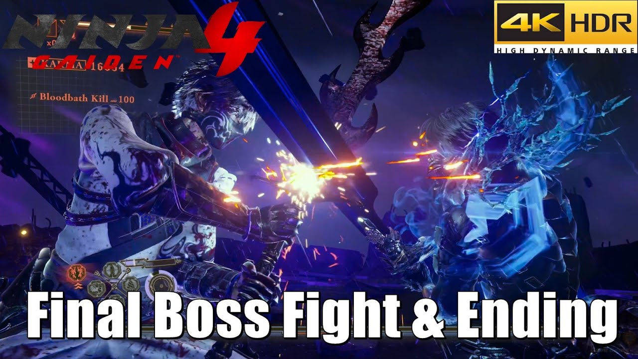 Ninja Gaiden 4 Final Boss Fight & Ending [ 4K HDR Full Gameplay ]