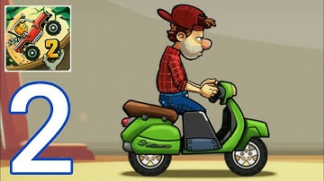 Hill Climb Racing 2 - Gameplay Walkthrough Part 2 - Scooter (iOS, Android) Racing Game