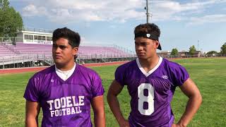 Tooele High School football 2018, Jordan Leakehe and Nukuluve Helu