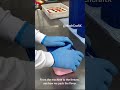Process of packing fresh ice cream straight from the machine to the freezer #like #subscribe #follow