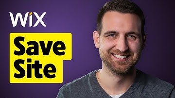 How to Save Your Website on Wix