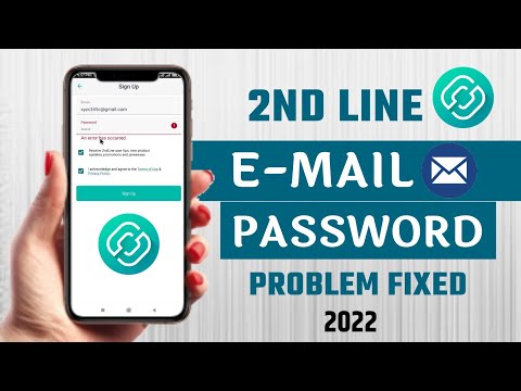 2nd line Signup problem l 2nd line App All Problem Solved l 2nd line new Update All Problem Solved l