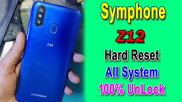 How To Symphony Z12 Hard Reset | Symphony Z12 Pin Lock Unlock | Android 9.0 Without PC