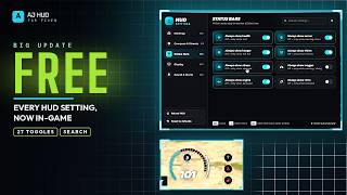 FREE  (Nopixel V) HUD Just Got a Full Settings Menu | AJ HUD Update I FiveM