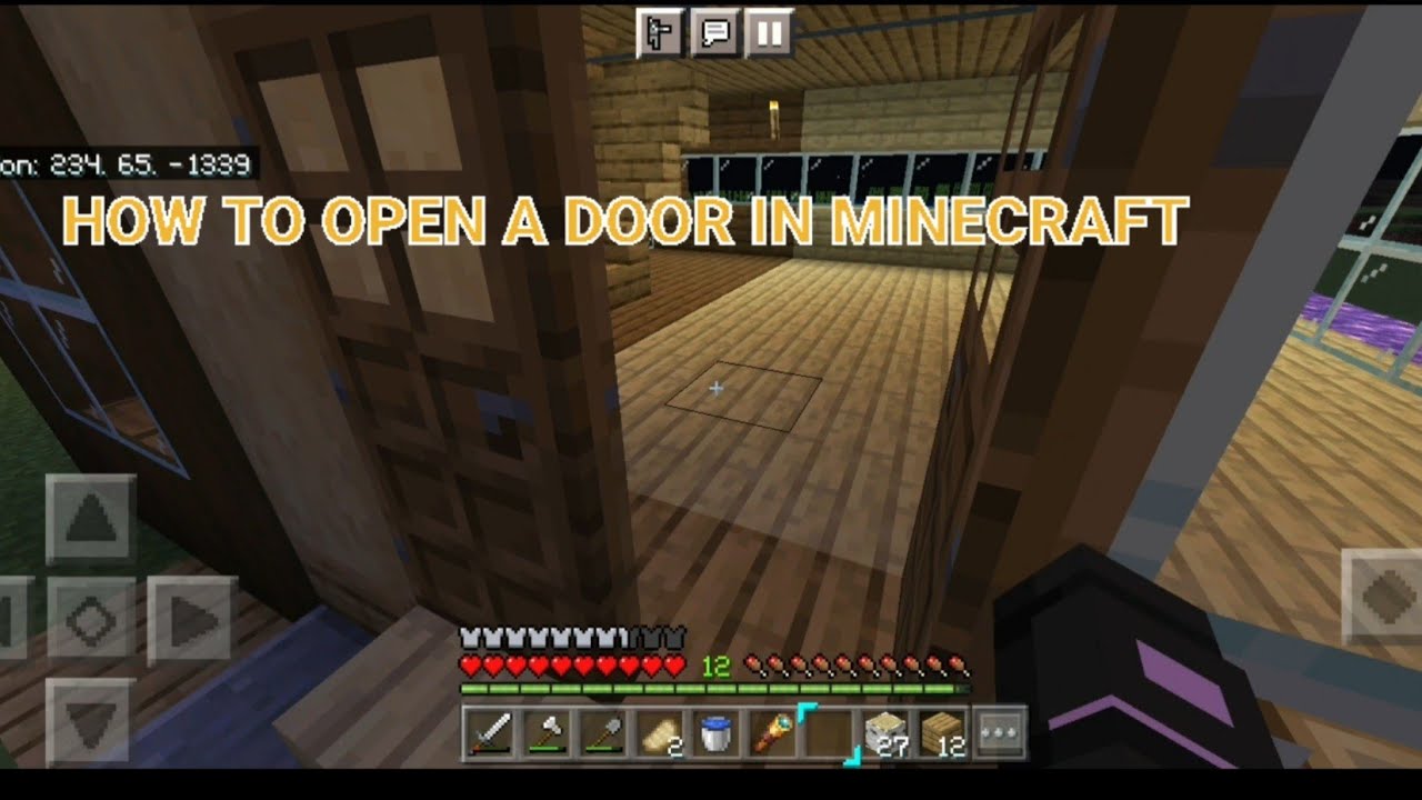 How to open a DoOR In MiNeCrAfT? YouTube