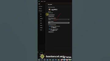 How to activate DARK MODE is excel@howtoexcelblog