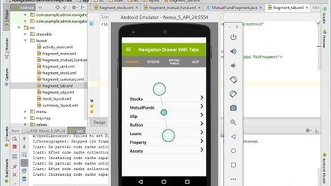 Navigation Drawer with Swipe Tabs
