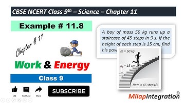 Work & Energy Ex.11.8 Chapter 11| CBSE NCERT Science Class 9 | MilapIntegration