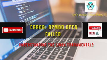 Yum Error:rpmdb open failed | How to Fix rpmdb Open Failed Error | rpmdb Rebuild [SOLVED]