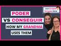 Poder vs Conseguir - Do these verbs mean the same in Portuguese and how does my grandma use them?