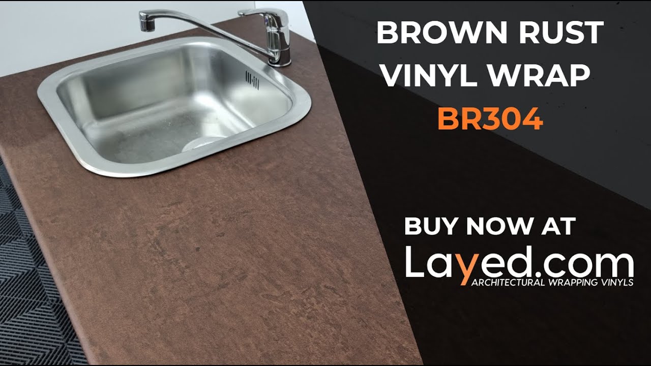 Brown Rust BR304 Interior Vinyl Wrap from Layed Wrap Kitchen