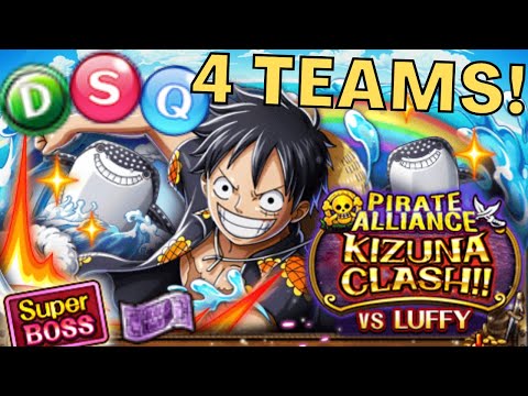OPTC KIZUNA LUFFY TEAMS! I HECKIN' ❤️ OPTC!!! (One Piece Treasure Cruise)