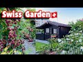 Walking along in Swiss Garden ! Summer in Switzerland 2021 | Swiss View ☘️