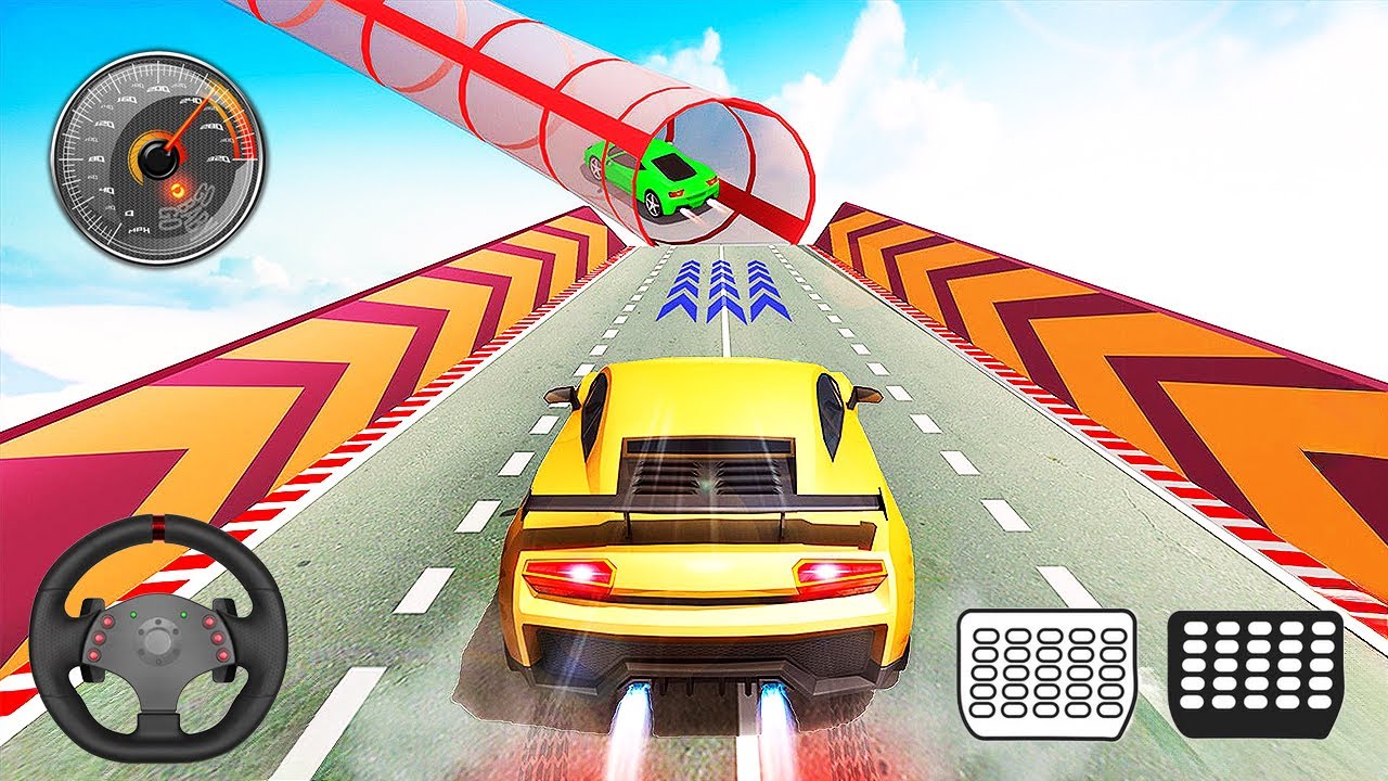 Mega Ramp Car Jumping Stunt Games, Car Crash Games 3D, Crash