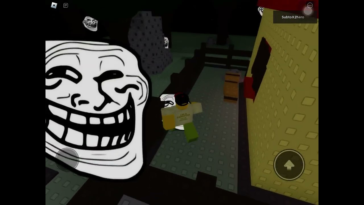 Troll face Easter egg in get milk at 3 am