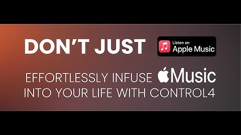 How To Add Apple Music To Control4 System