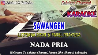 SAWANGEN ll KARAOKE VIRAL ll FAREL PRAYOGA & LUTFIANA DEWI ll NADA PRIA FIS=DO