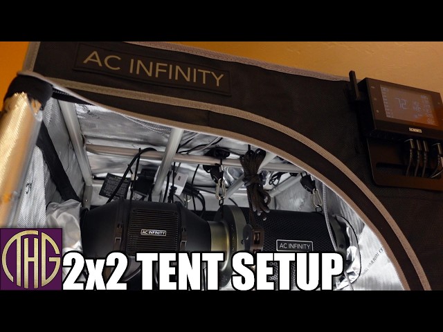 ミッドナイトsetup【 organic zoo 】 Full AC Infinity 2' x 2' Grow Tent Setup!! Let's Start Some