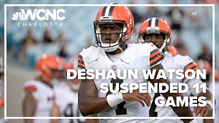 Deshaun Watson suspended for 11 games