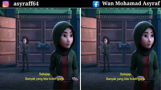 Kamu harus mencari perbezaan dalam 5 gambar Ejen Ali the movie - Edisi Ejen Ali - nombor 9 screenshot 3