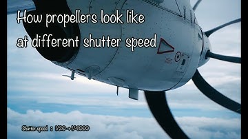 How propellers look like at different shutter speed