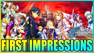 Sword Art Online Last Recollection FIRST IMPRESSIONS | Gamerturk SAO