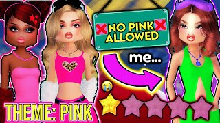 I&#39;M NOT ALLOWED TO WEAR PINK IN DRESS TO IMPRESS... 🩷❌ I FAILED. ROBLOX Outfit Challenge