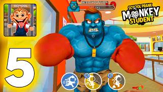 Monkey Student: School Prank - FIGHT WITH GYM MONSTER! - Gameplay #5 (Android,iOS) screenshot 2