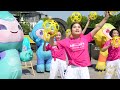 Hangzhou Asian Games mascots visited Yangzhou in Jiangsu province