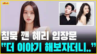 혜리 입장문 