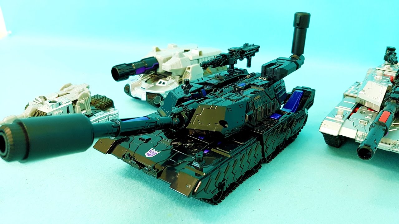 트랜스포머 블랙 실버 메가트론 탱크 제너레이션 G1 변신 로봇 장난감 동영상 Transformers MegaTron Tank  Genarations G1 Transformation