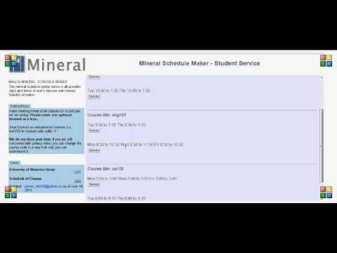 mineral schedule maker easy way to schedule your day youtube