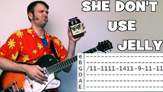 how to play flaming lips she don't use jelly guitar lesson tab chords
