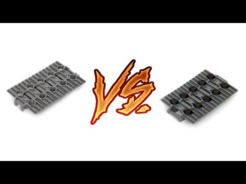 Performance test: LEGO bare tracks VS LEGO tracks with rubber attachments