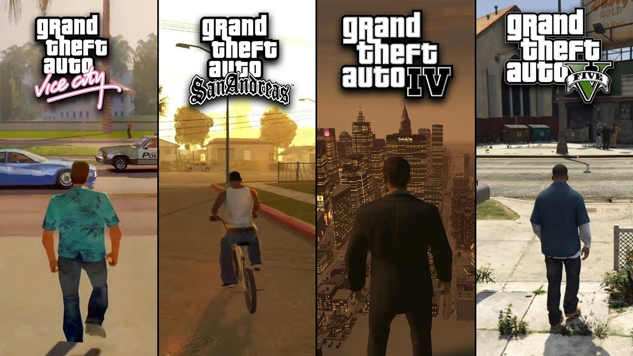 PLAYING EVERY GRAND THEFT AUTO GAME IN ONE VIDEO...