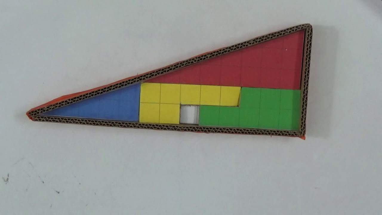 Missing Square Puzzle Maths Project YouTube Missing Square Puzzle Maths Project YouTube