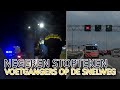 Politie - Middagdienst | Voetgangers op de snelweg | Negeren stopteken | Team Lekpoort