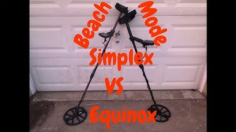 Nokta Simplex VS Equinox in Beach Mode
