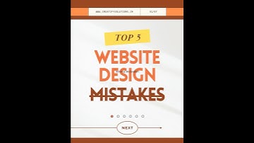 Is Your Website Making These 5 Deadly Design Mistakes?  #creatifysolutionsofficial