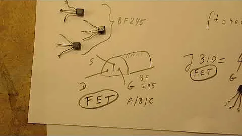 This video will show you using BF199 NPN Si and the J310 FET and the BF245 FET to do VHF experiments.