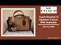 Coach Dreamer In Signature Canvas With Snakeskin