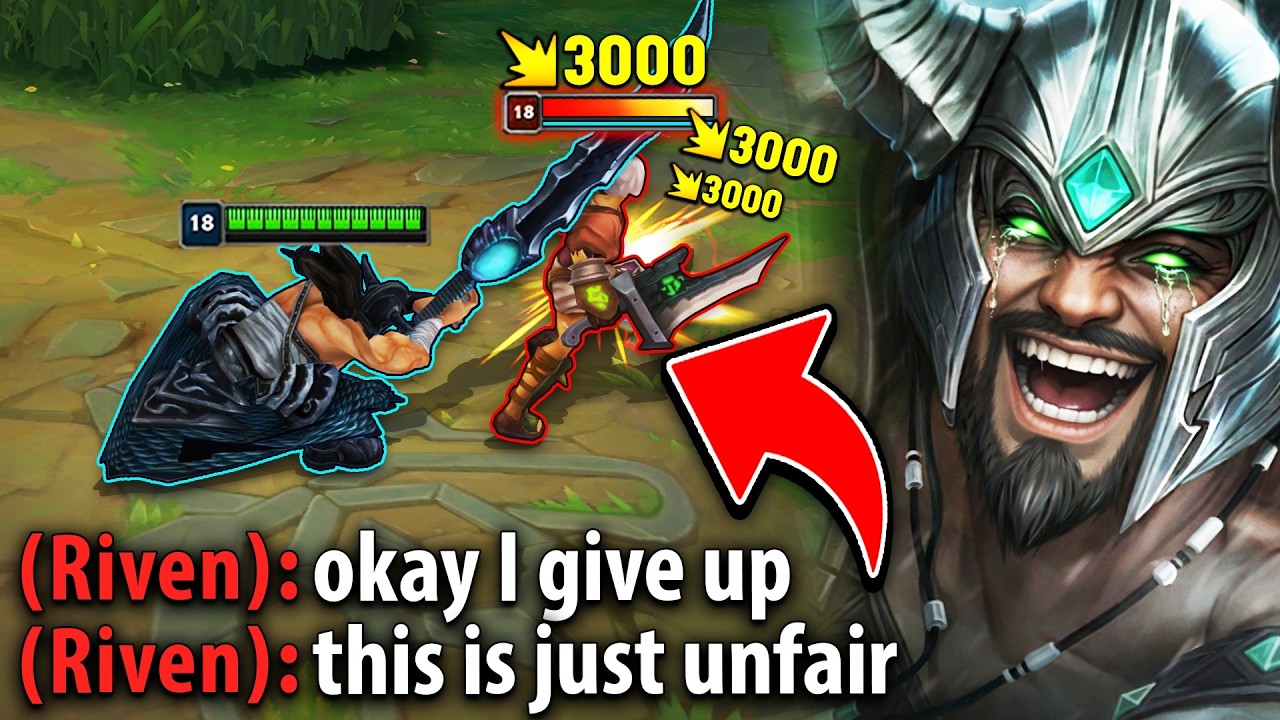 I LOVE MAKING RIVEN PLAYERS LOOK USELESS! (HILARIOUS TOP GAP)