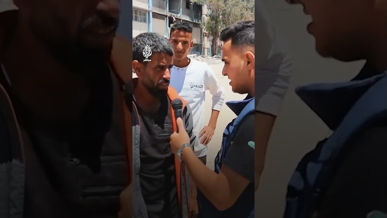 "فِش بنطلون تقولي بيت".. نازح من #رفح يبحث عن مأوى لعائلته في خان يونس