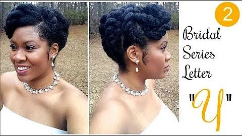 Y: YASMINE | Chunky Flat Twists UPDO | BRIDAL | Na...