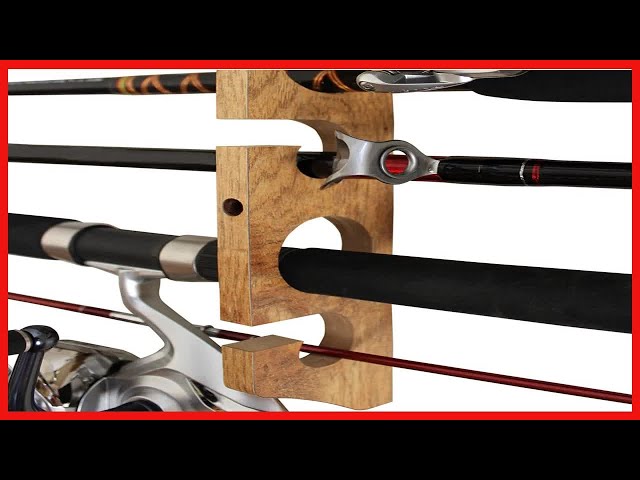 Rush Creek Creations 11 Fishing Rod Storage Rack for Wall/Garage