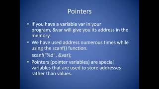EST102- programming in C, module 5, topic- pointers- Asst Prof Deepti Thomas