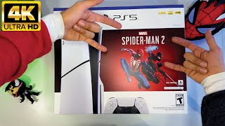 NEW PS5 Slim 1TB Console - Spider-Man 2 Bundle | Unboxing | (my first console)