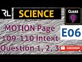 MOTION Numerical Page 109-110 Intext Question 1, 2, 3 CLASS 9 SCIENCE @RLLearningClasses