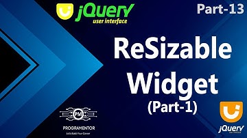 13 | Resizable Widget In jQuery UI | jQuery UI Resizeable | jQuery User Interface | Part1 Hindi/Urdu