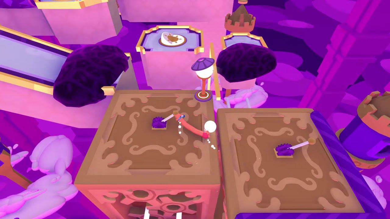 Gameplay of boss level in dream world in PHOGS! on Stadia played on Chromecast Ultra